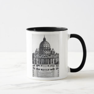 Planera av St Peter, Rome som by inristas Mugg