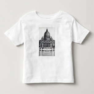 Planera av St Peter, Rome som by inristas T-shirt