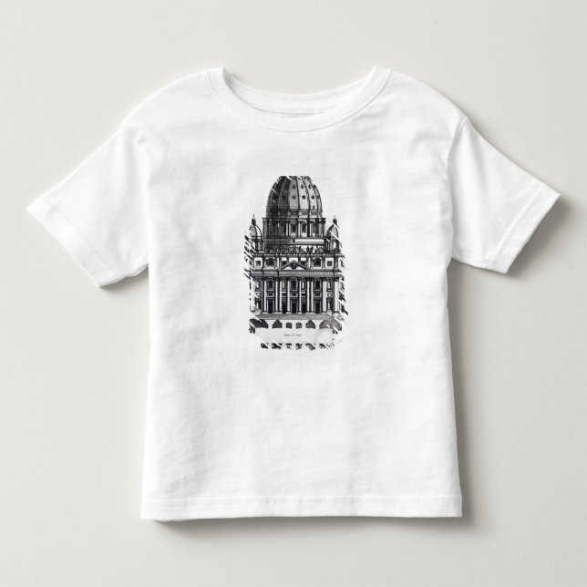 Planera av St Peter, Rome som by inristas T-shirt (Framsida)