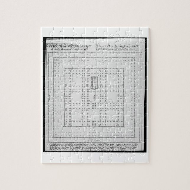 Planera av tempelet av Solomon, Jerusalem, från Pussel (Vertikal)