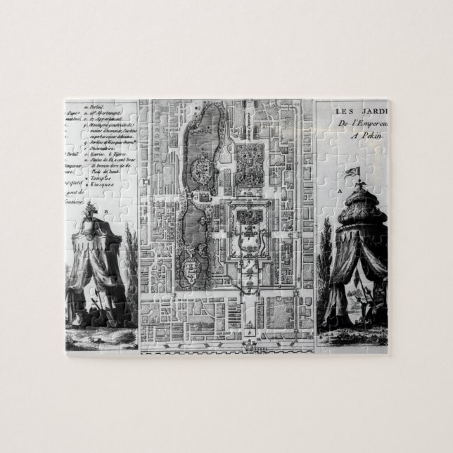 Planera av trädgårdarna av kejsaren av Peking, Pussel (Horisontell)