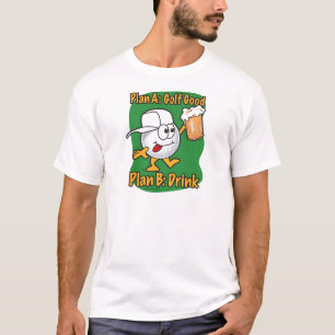 Planera b-golfspelet t-shirt