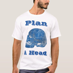Planera en humoristisk huvudplan t shirt