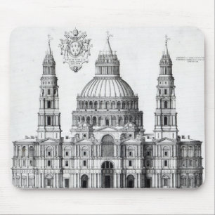 Planera för St Peter, Rome, 1539 Musmatta