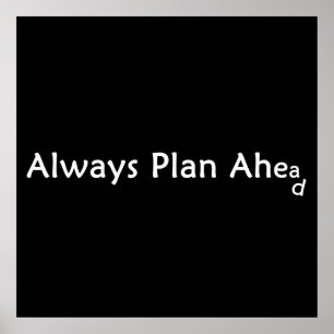Planera före Poster