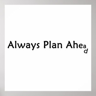 Planera före Poster