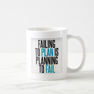 Planera inte för att misslyckas kaffemugg