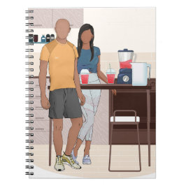 Planera med mig | Cute Couple Fitness - mål Anteckningsbok