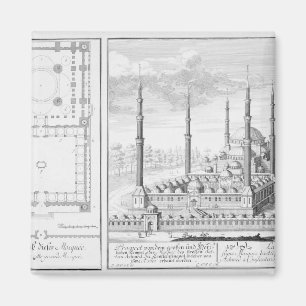 Planera och beskåda av blåttmoskén (1609-16), magnet