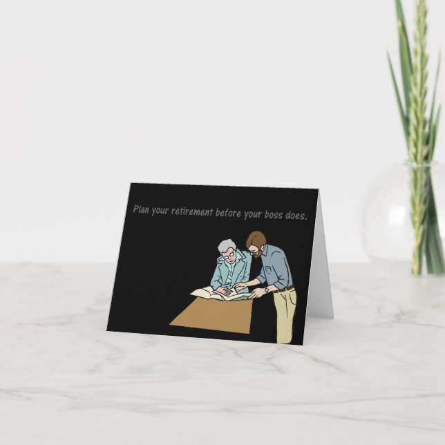 Planera pension före chef kort (Framsida)