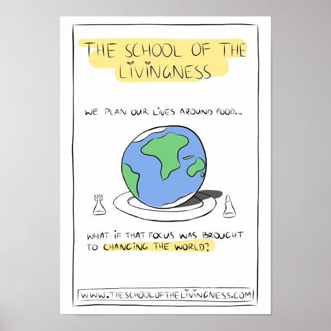 Planera våra liv runt mat Poster (Framsidan)