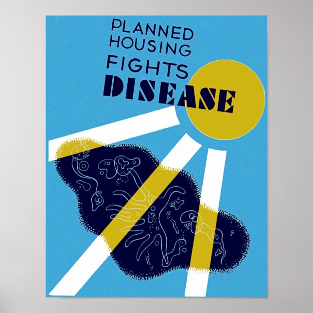 Planerad sjukdom i boendekampen poster (Framsidan)