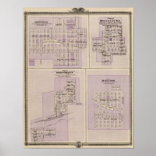 Planerar av Brooklyn, Grinnell Poster