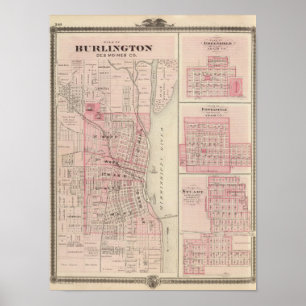 Planerar av Burlington, Greenfield Poster