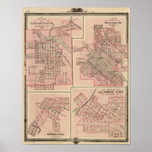 Planerar av Cedar Falls 2 Poster