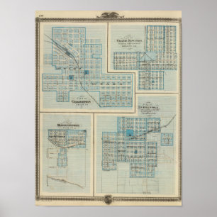 Planerar av Chariton, grand Junction Poster