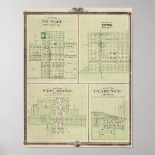 Planerar av DeWitt, Tipton Poster