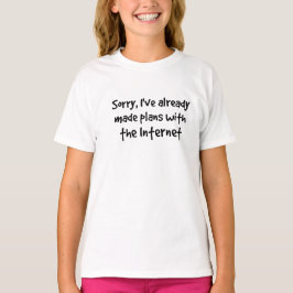 Planerar med internet t-shirt
