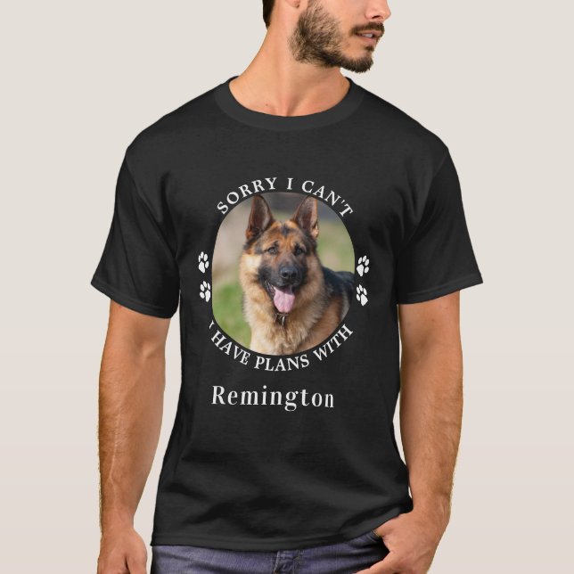 Planerar med mitt foto av Personligen Cute Hund T Shirt (Framsida)