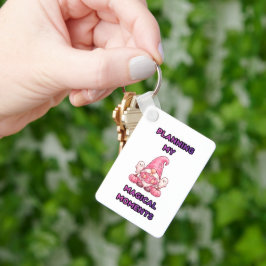 Planerar Mina Magiska Ögonblick – Rosa Gnome Nyckelring