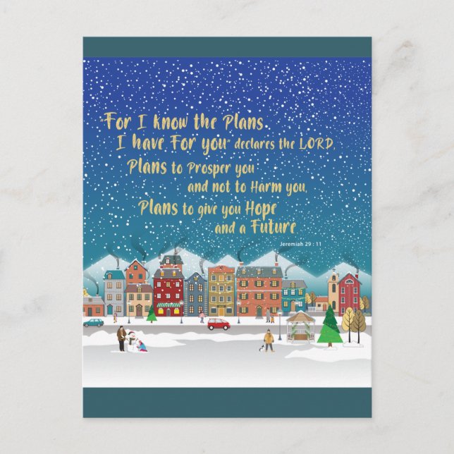 Planerar till ge som du hoppas och en Future-Jerem Vykort (Framsida)