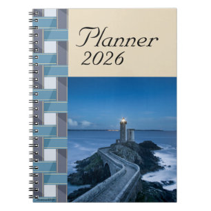 Planerare 2026 Anteckningsbok Blå Hav Lugnt