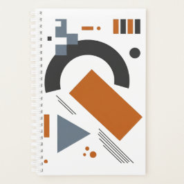 Planerare med kreativ geometrisk konst