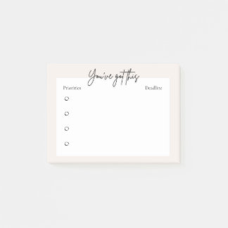 Planerare Post-it / klisterlappar - minimalistisk Block