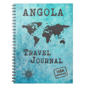 Planeraren för Journal-Vacation i Angola Anteckningsbok