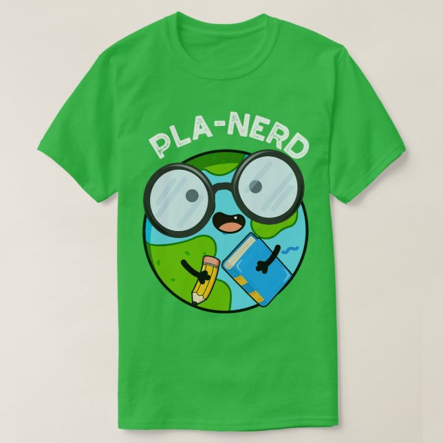 Planerd Funny Planet Puns T Shirt (Design framsida)