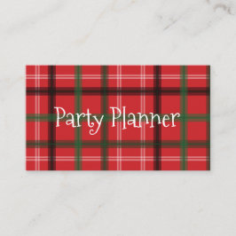 Planering av julklapp party visitkort