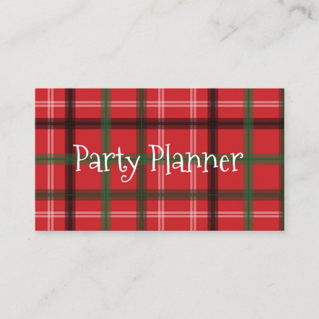 Planering av julklapp party visitkort (Framsida)