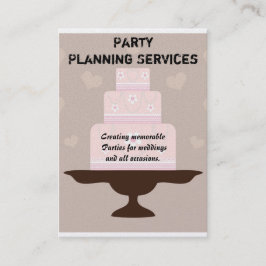 Planering av party visitkort