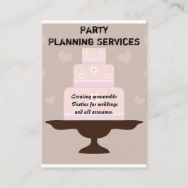 Planering av party visitkort