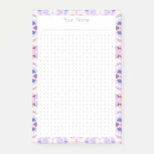 Planering för lila Rosa Dot Grid Layout College Pl Post-it Block