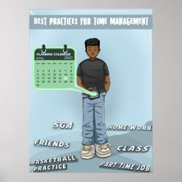 Planering och tidshantering (projektionsyta) poster