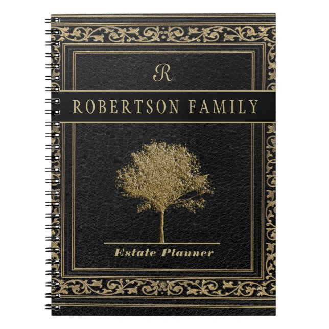 Planerings- och förtroendedokument för gods anteckningsbok (Framsidan)