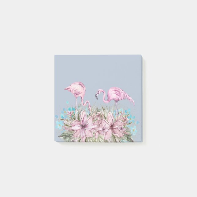 PLANERINGSgåvor till Bride - Flamingo Theme Post-it Block (Framsida)