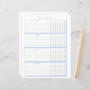 Planeringssida för Routine Tracker veckovis
