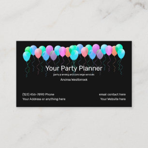 Planeringstjänster för Coola Party Visitkort