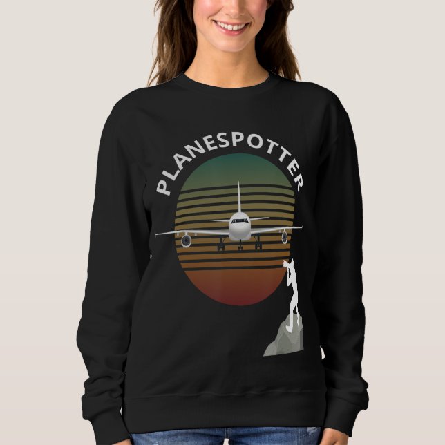 Planespotter Pilot Aircraft Wating Airline 1 T Shirt (Framsida)