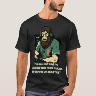 Planet Ape-kundtjänsten Agent nyligen i T Shirt