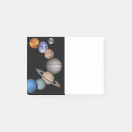Planet av det sol- systemet post-it block