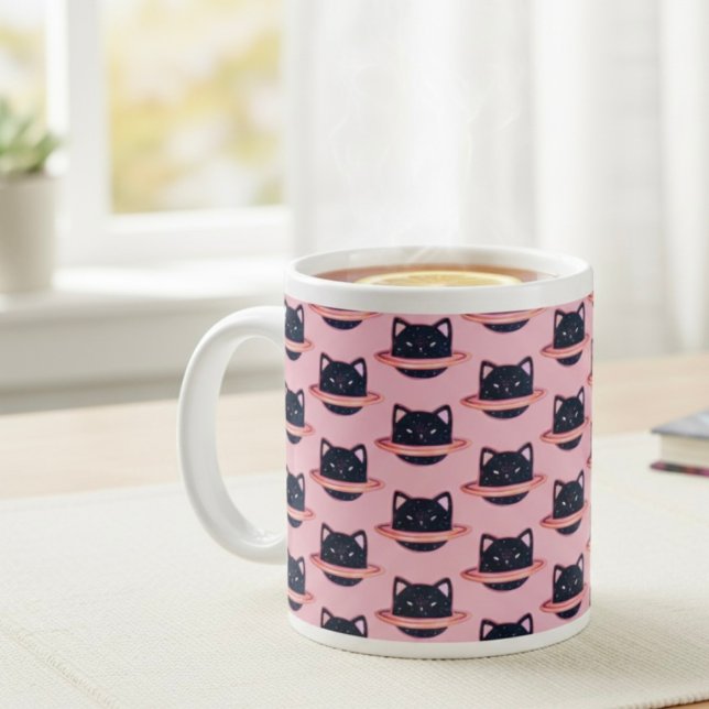 Planet Cat Giant Coffee Mugg Jumbo Mugg (Skapare uppladdad)