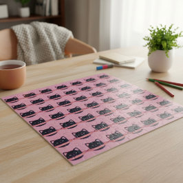 Planet Cat Jigszle Puzzle Pussel