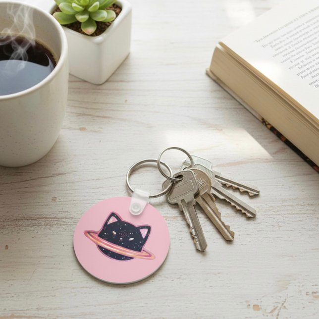 Planet Cat Keychain Nyckelring (Skapare uppladdad)