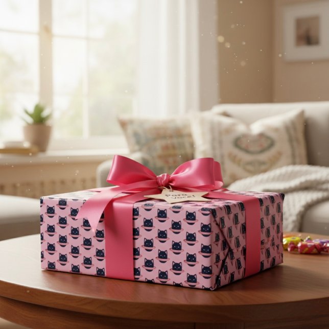 Planet Cat Wrapping Papper Presentpapper (Skapare uppladdad)