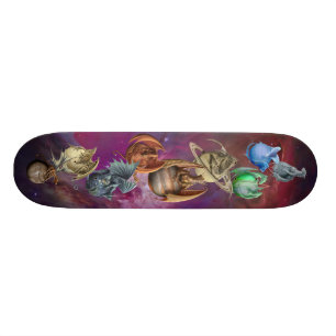Planet Drakarna Old School Skateboard Bräda 21,6 Cm