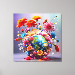 Planet Earth Canvastryck