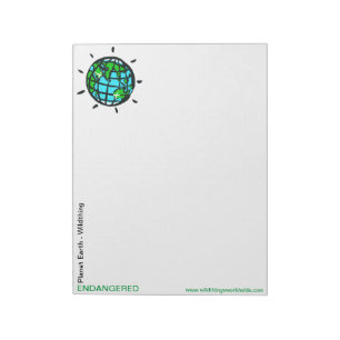 Planet EARTH - Conservation - Ecology - Natature Anteckningsblock